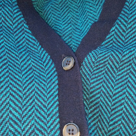 Sz Small J. Crew "Jackie" Herringbone Cardigan - Picture 4 of 5